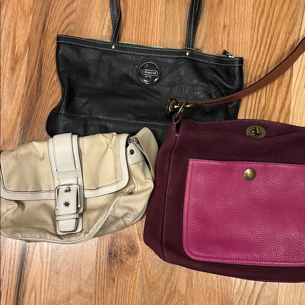 3 coach bags